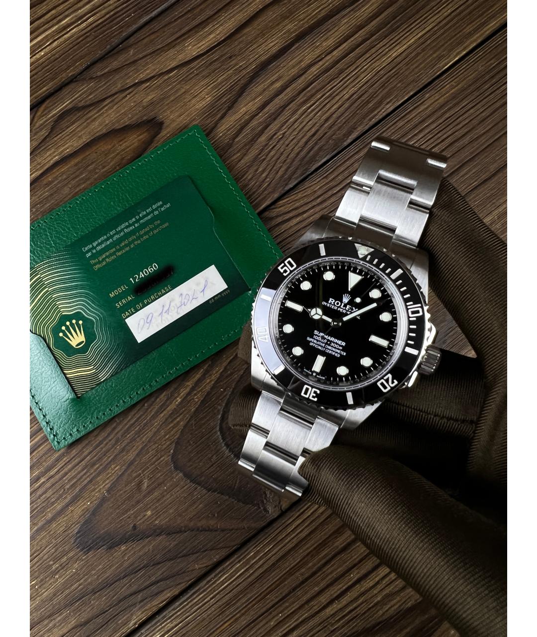 ROLEX Черные часы, фото 2