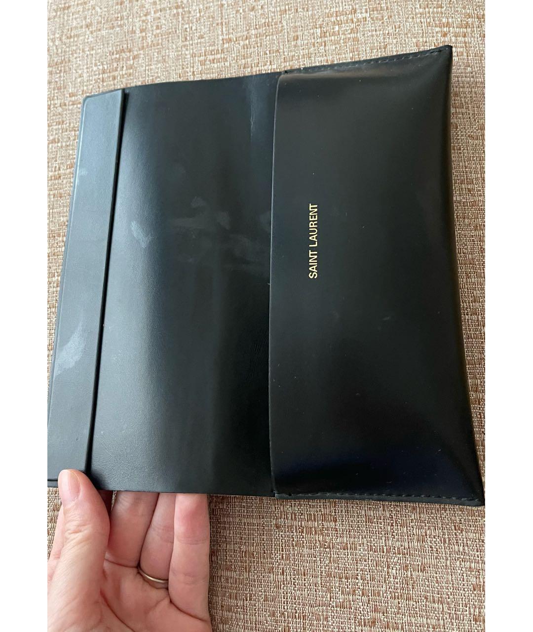 SAINT LAURENT Черные пластиковые солнцезащитные очки, фото 7