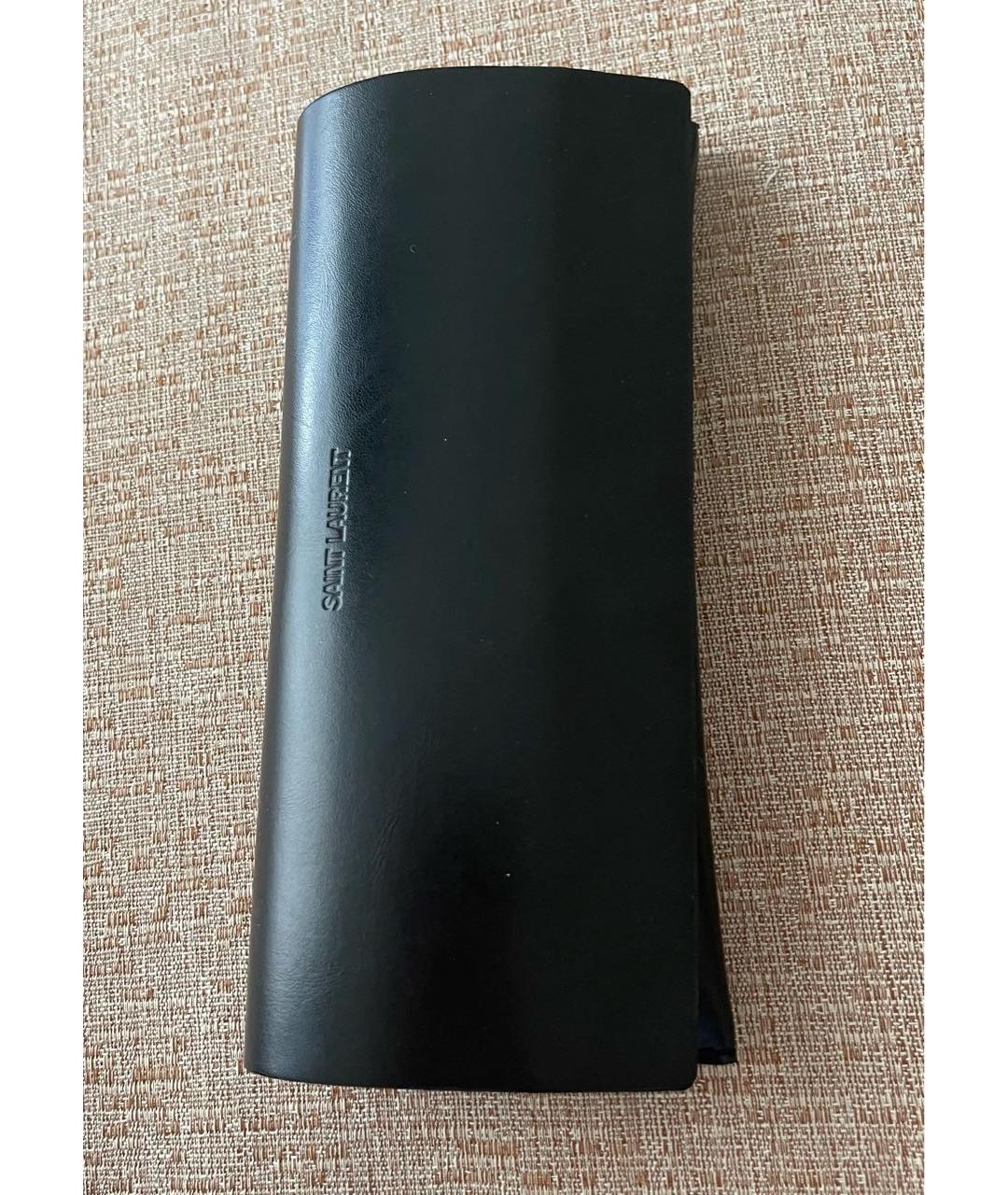 SAINT LAURENT Черные пластиковые солнцезащитные очки, фото 6