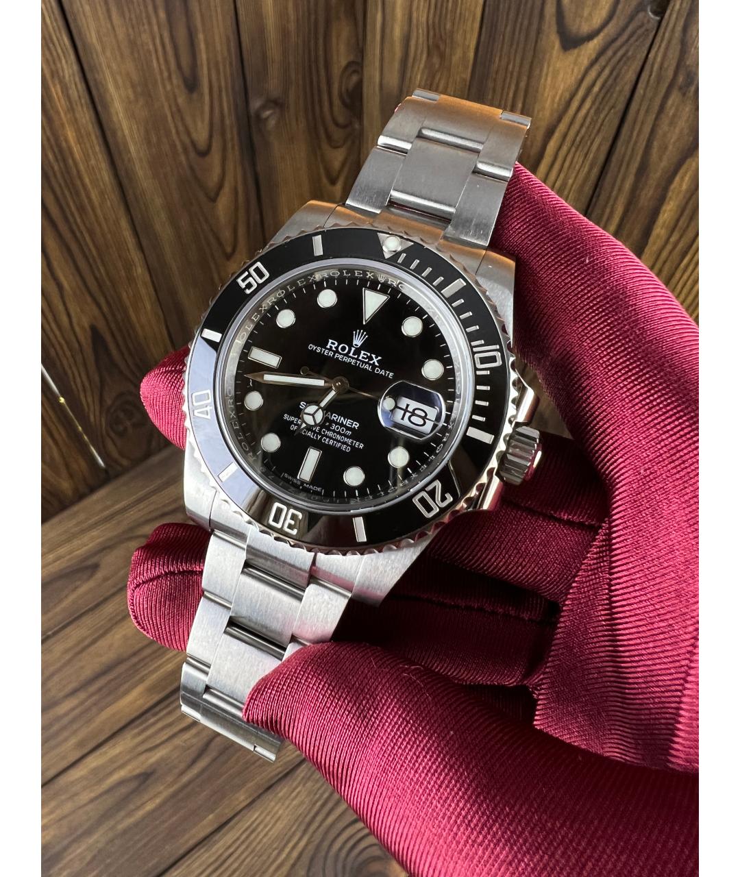ROLEX Черные часы, фото 3
