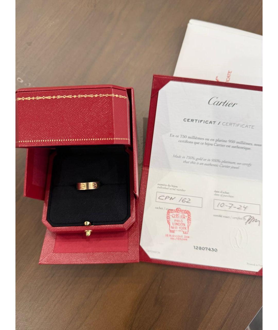 CARTIER Золотое кольцо из розового золота, фото 2