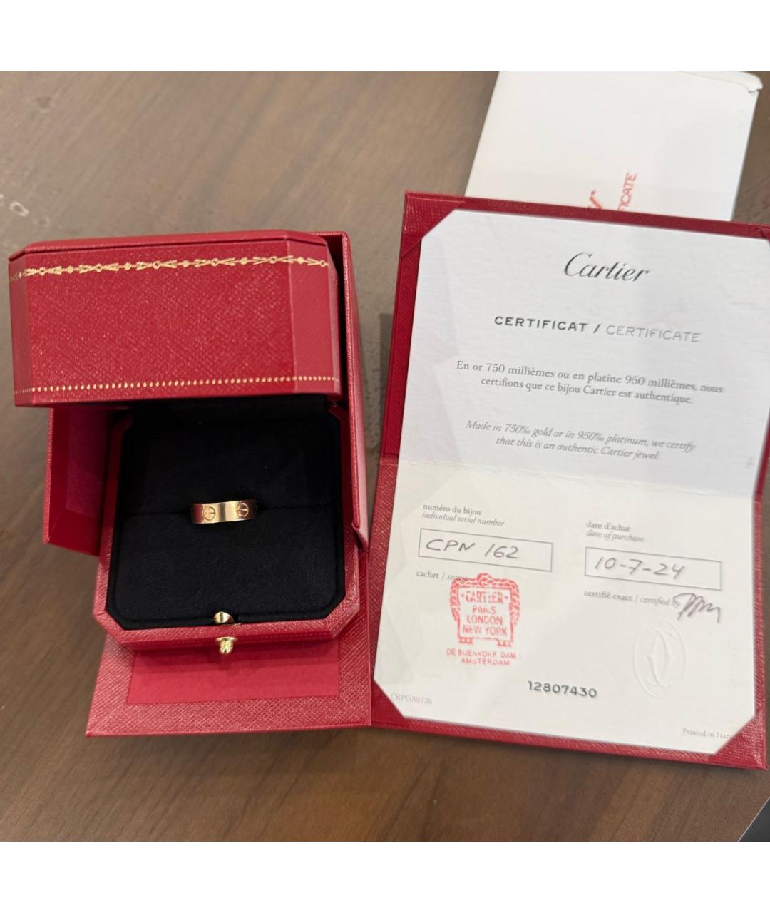 CARTIER Золотое кольцо из розового золота, фото 3