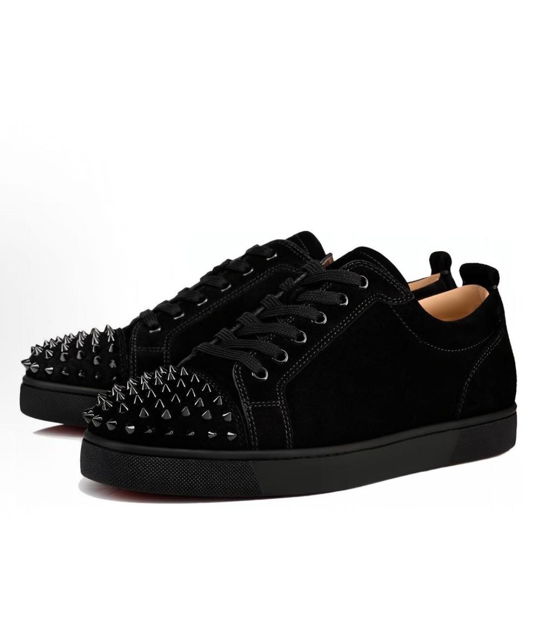 CHRISTIAN LOUBOUTIN Черные низкие кроссовки / кеды, фото 2