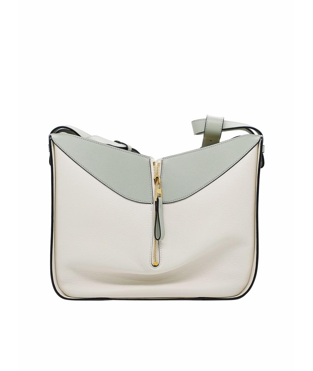 LOEWE Белая кожаная сумка тоут, фото 1