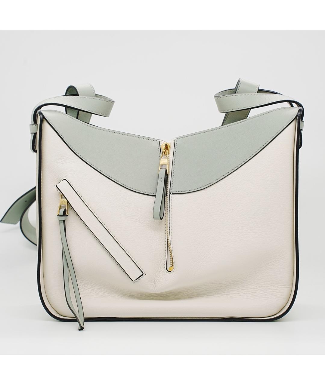 LOEWE Белая кожаная сумка тоут, фото 5