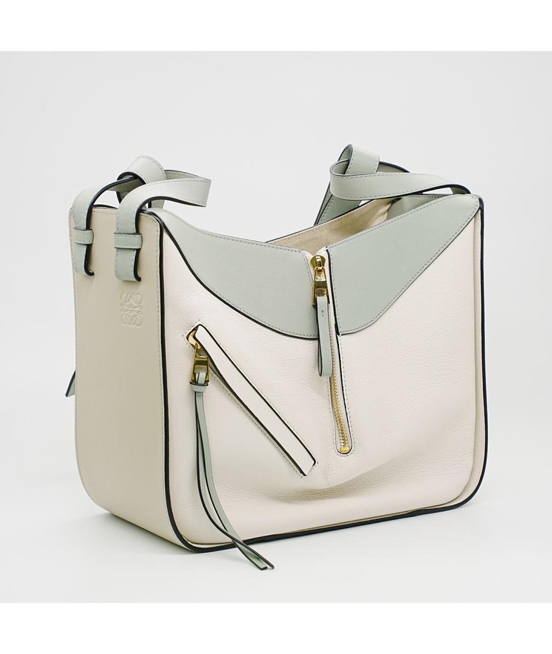 LOEWE Белая кожаная сумка тоут, фото 4