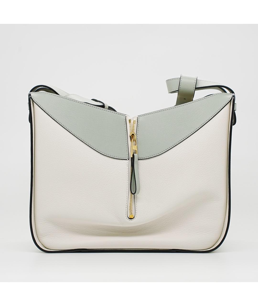 LOEWE Белая кожаная сумка тоут, фото 9