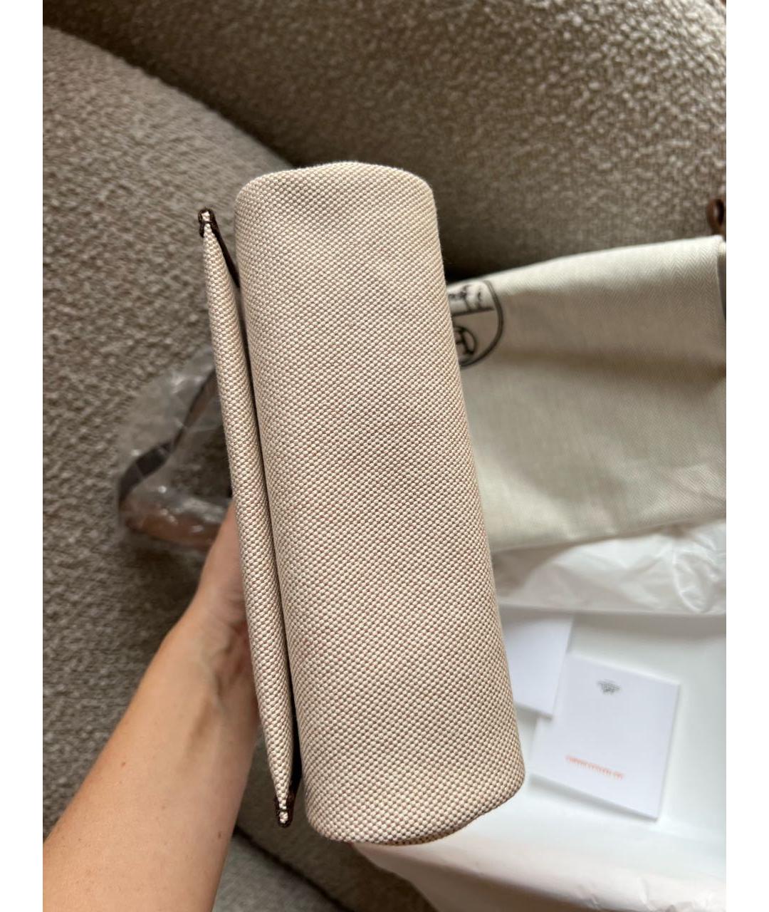 HERMES Бордовая кожаная сумка через плечо, фото 5