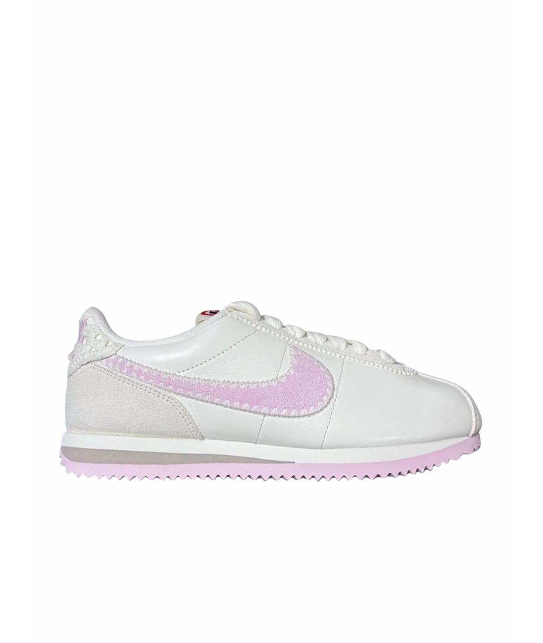NIKE Белые кожаные кроссовки, фото 1