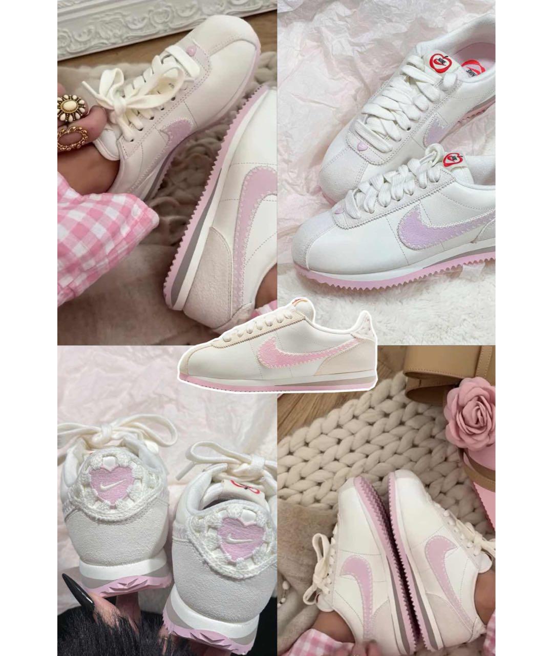 NIKE Белые кожаные кроссовки, фото 5