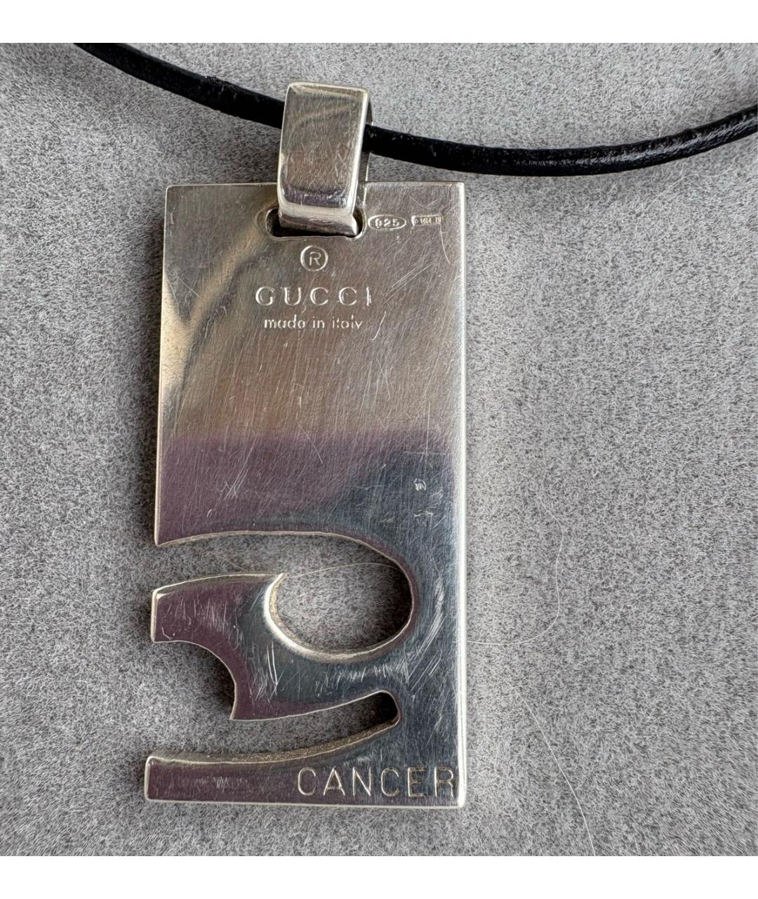 GUCCI Серебряная серебряная цепочка/подвеска, фото 3