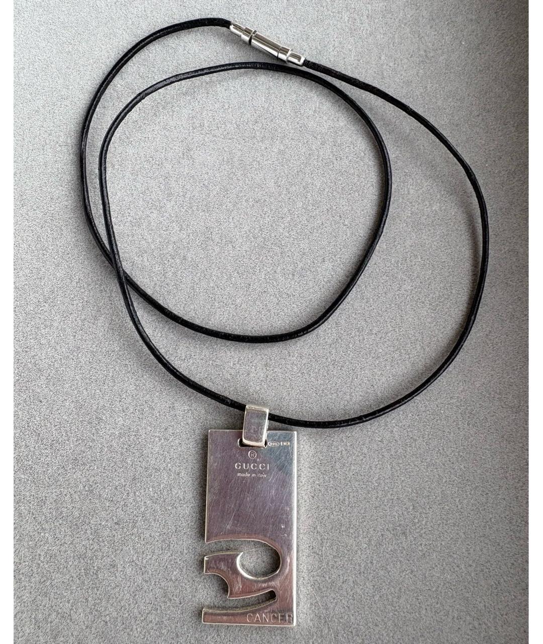 GUCCI Серебряная серебряная цепочка/подвеска, фото 6