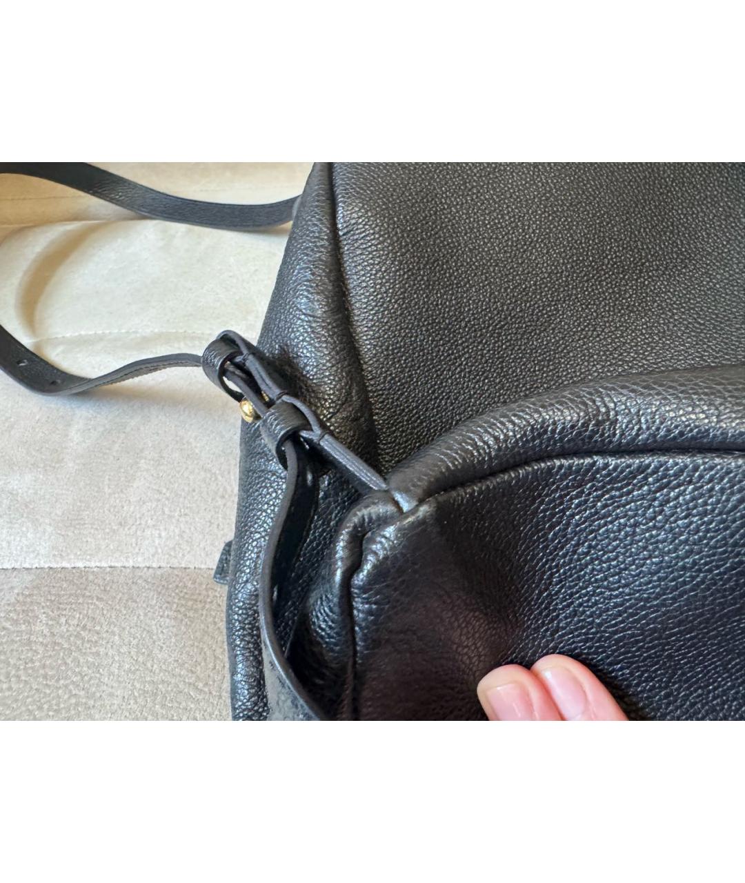 LOUIS VUITTON Черный кожаный рюкзак, фото 8