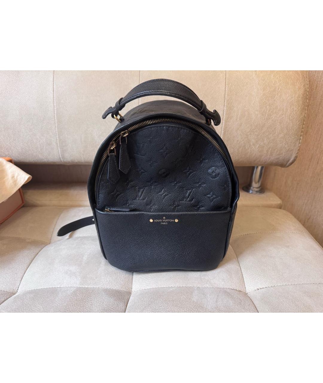 LOUIS VUITTON Черный кожаный рюкзак, фото 9