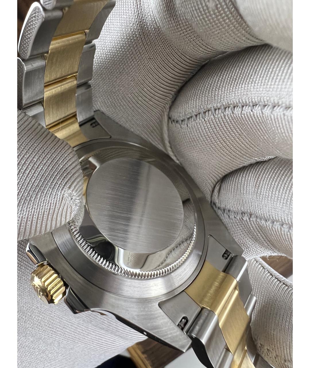 ROLEX Темно-синие часы из желтого золота, фото 8
