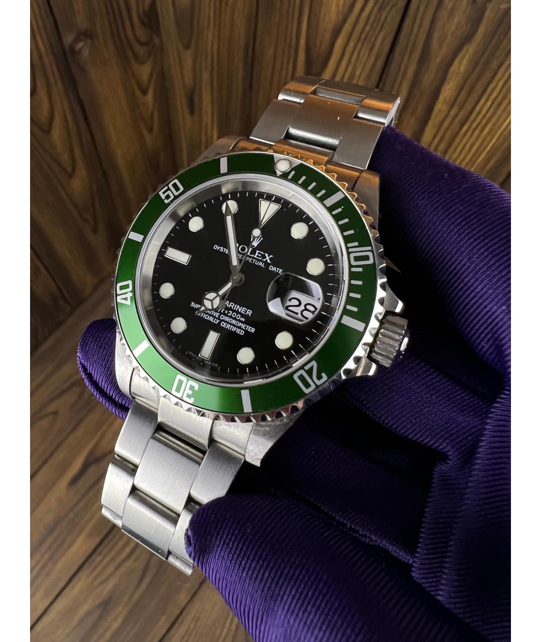 ROLEX Зеленые часы, фото 2