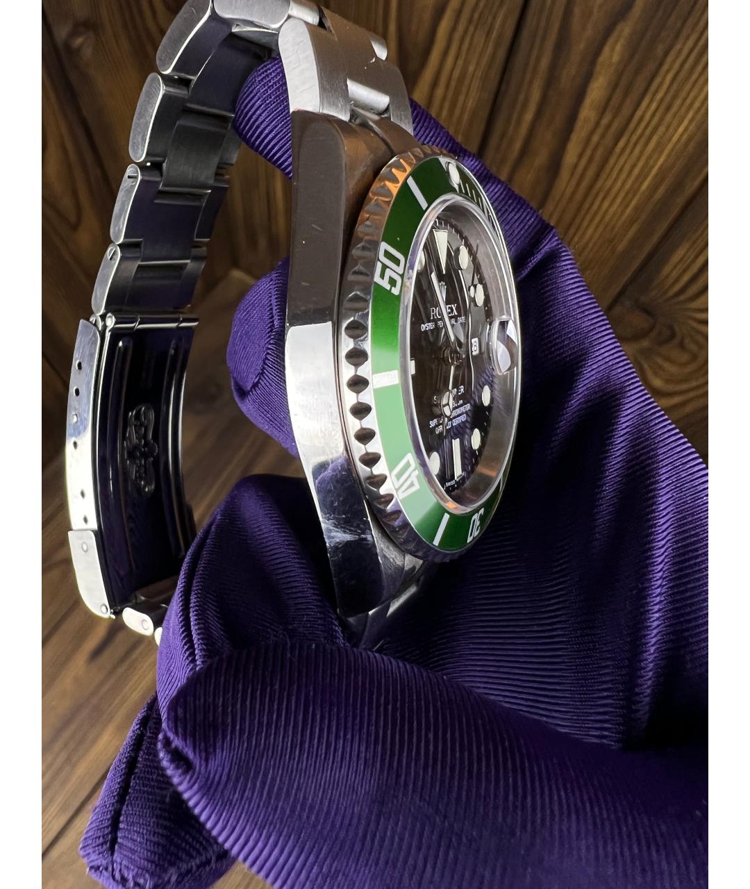 ROLEX Зеленые часы, фото 5