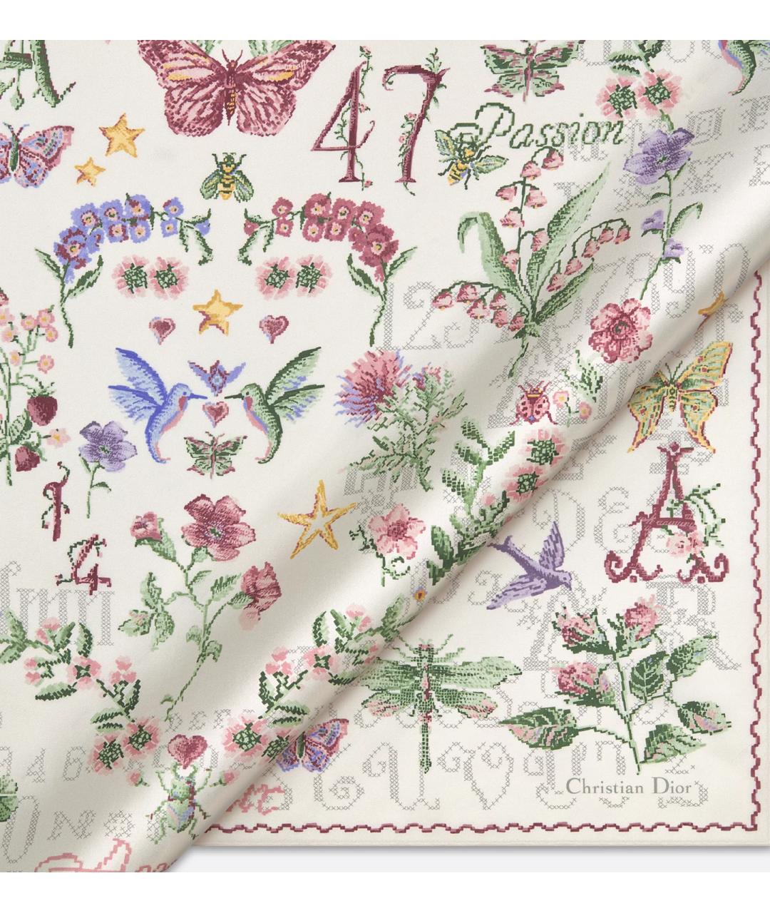 CHRISTIAN DIOR Мульти шелковый платок, фото 2