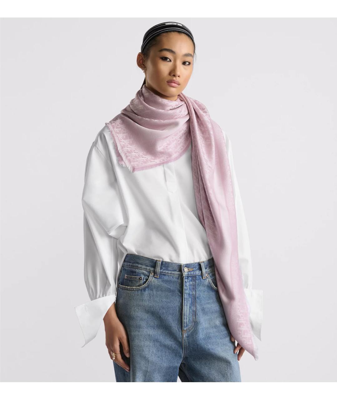 CHRISTIAN DIOR Розовый платок, фото 2