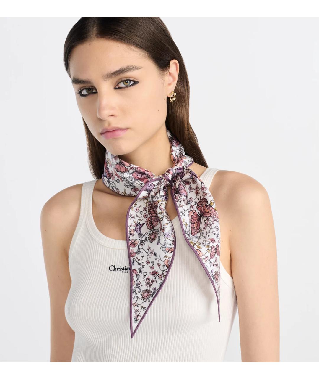 CHRISTIAN DIOR Мульти шелковый платок, фото 2