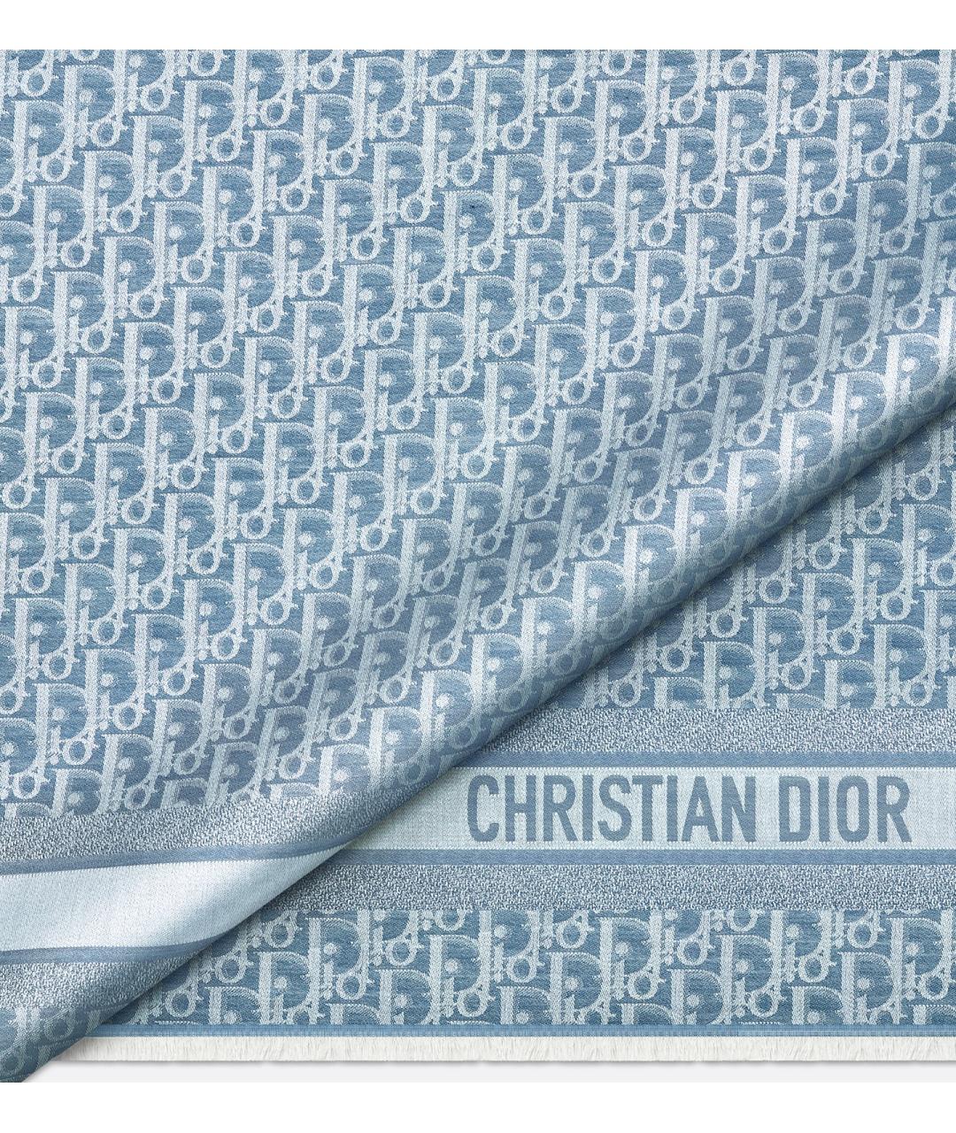 CHRISTIAN DIOR Голубой платок, фото 2