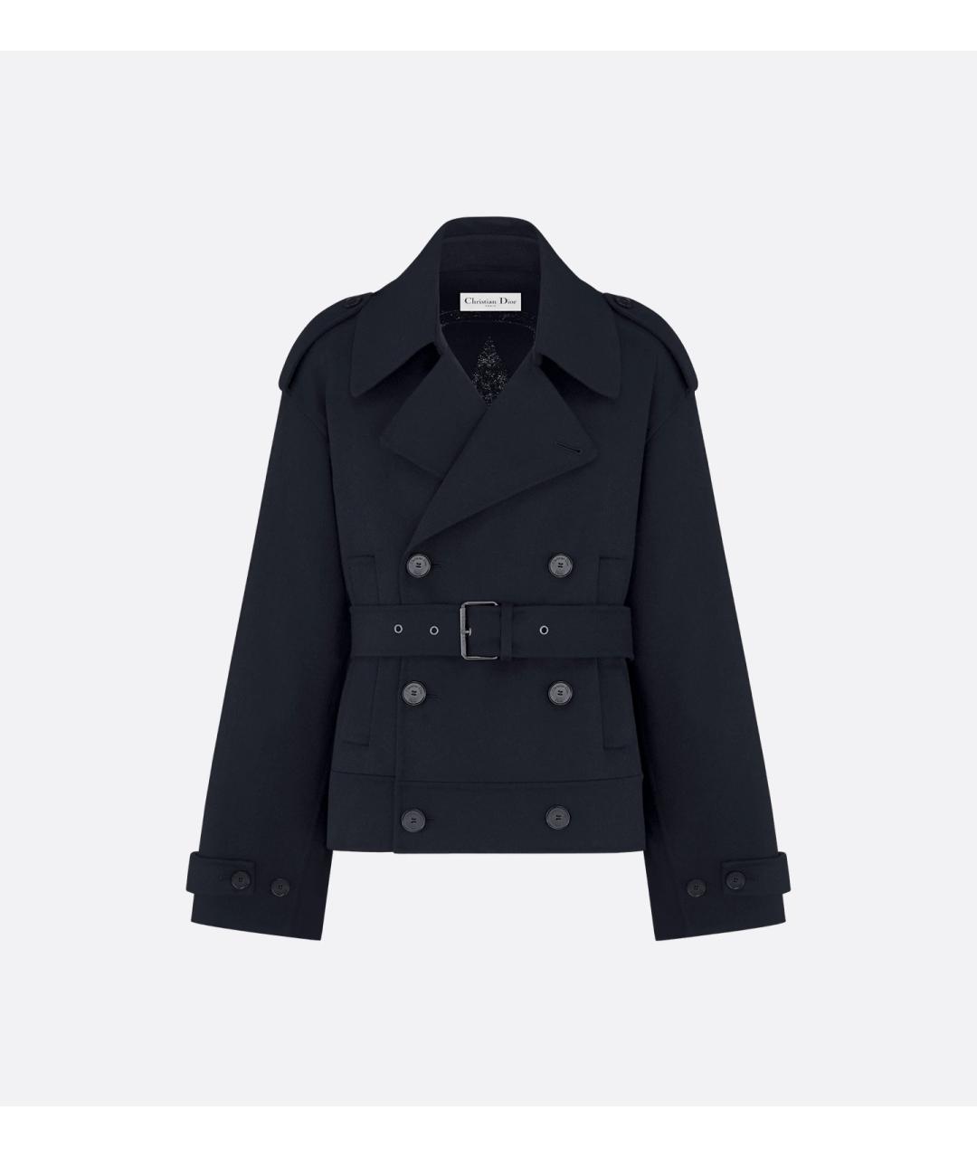 CHRISTIAN DIOR Темно-синее пальто, фото 3