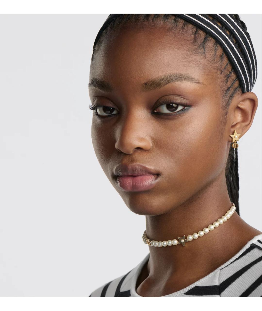 CHRISTIAN DIOR Золотое латунное колье, фото 2