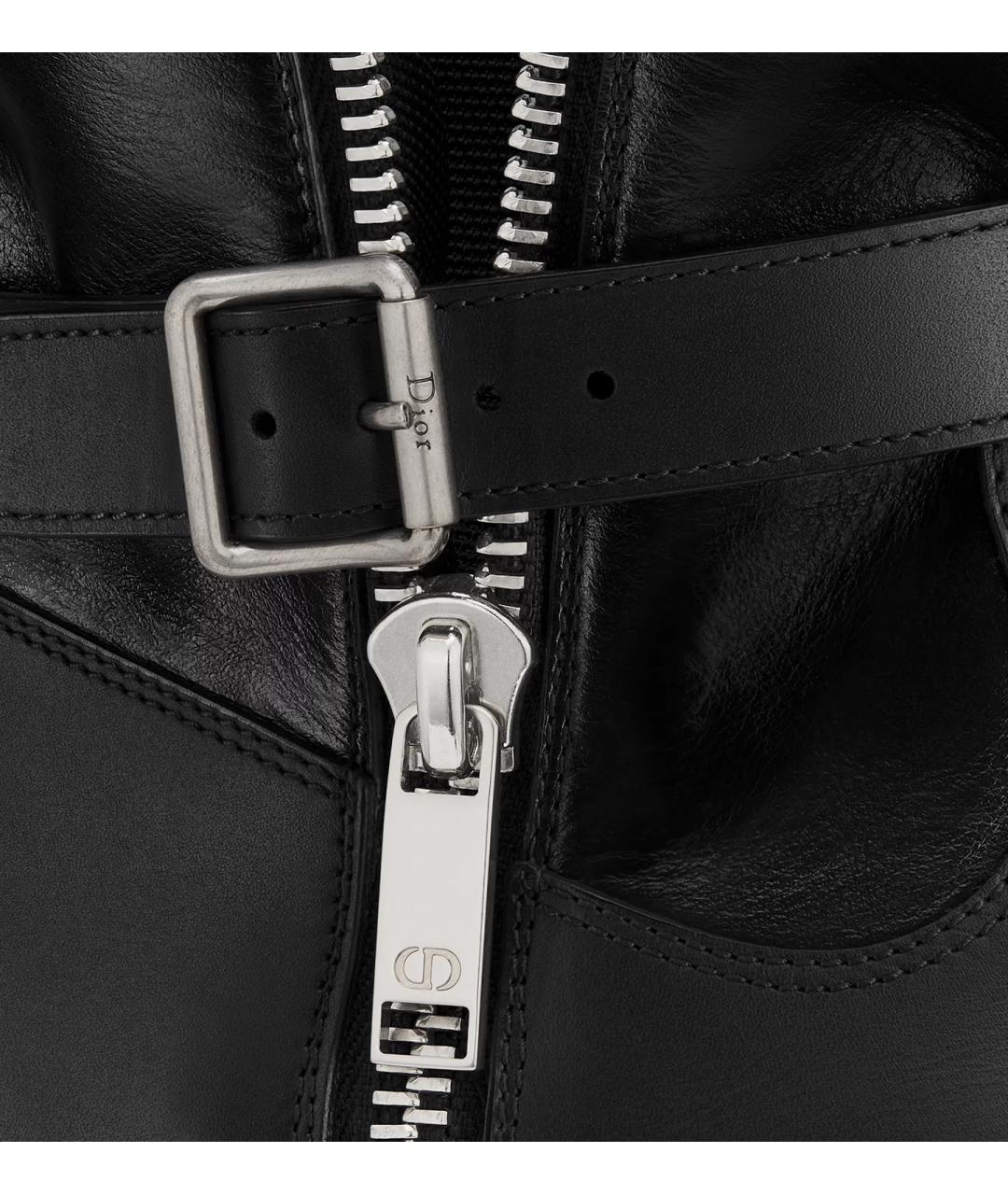 CHRISTIAN DIOR Черные кожаные ботинки, фото 7