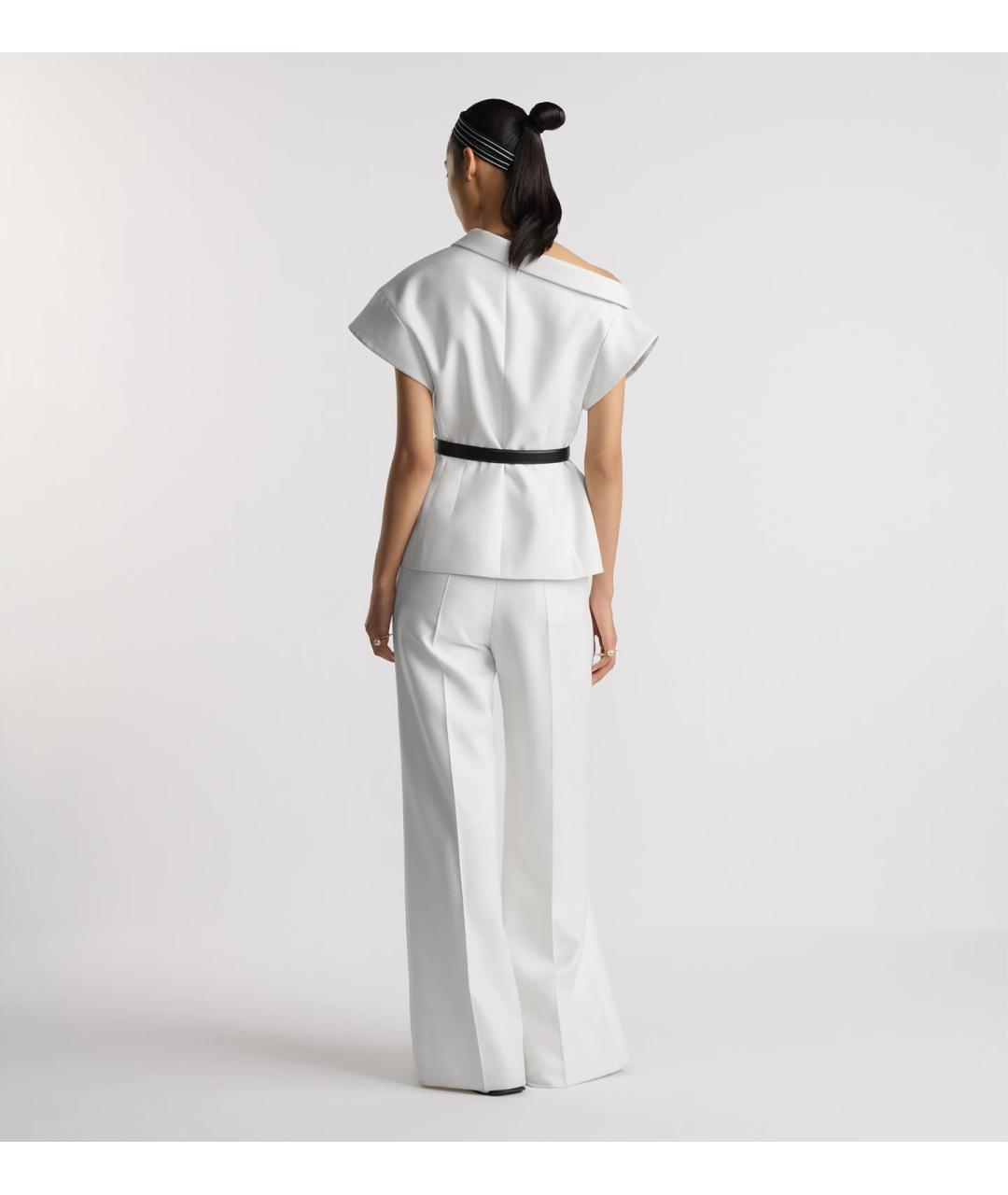 CHRISTIAN DIOR Белые брюки широкие, фото 4