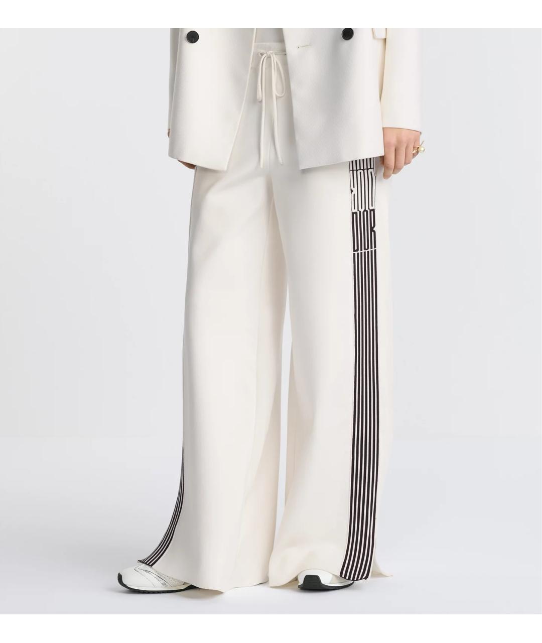 CHRISTIAN DIOR Белые брюки широкие, фото 4