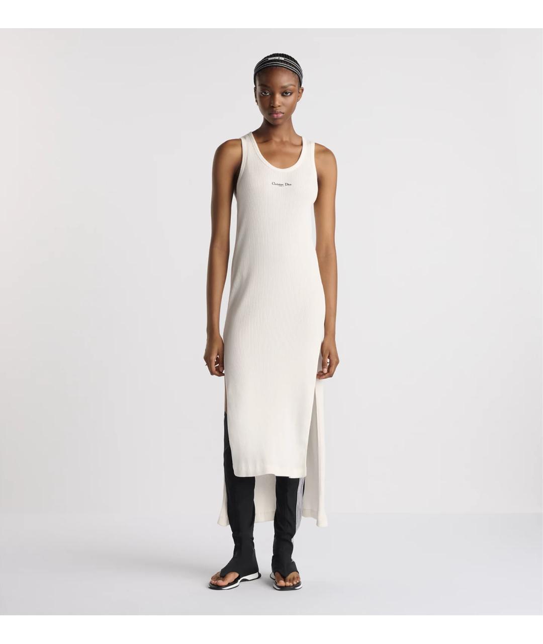 CHRISTIAN DIOR Белое повседневное платье, фото 3