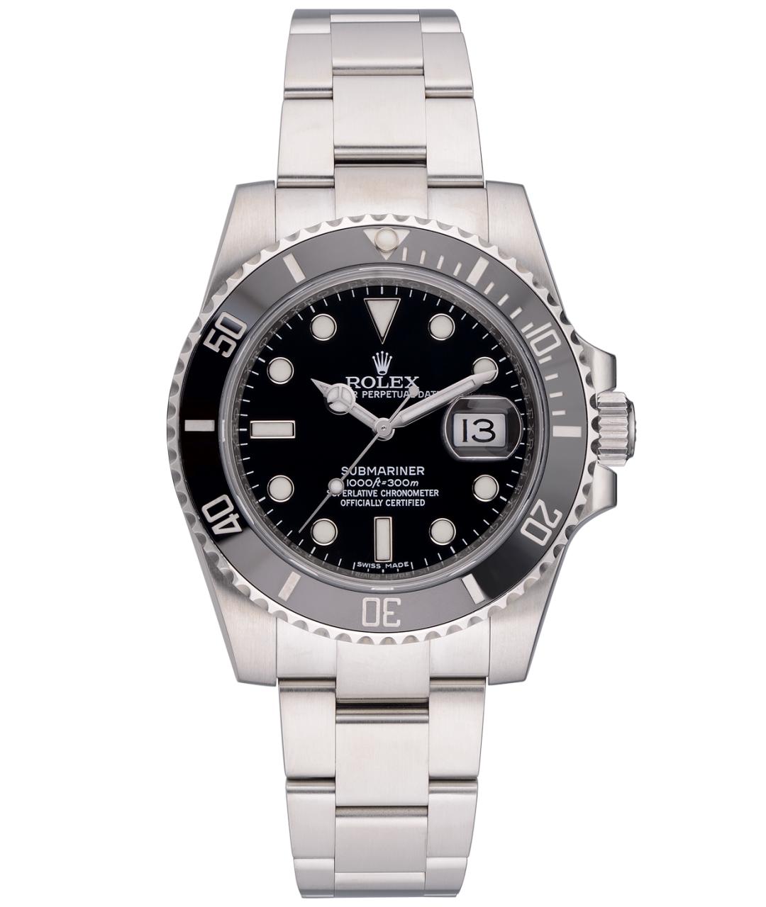 ROLEX Черные часы, фото 2