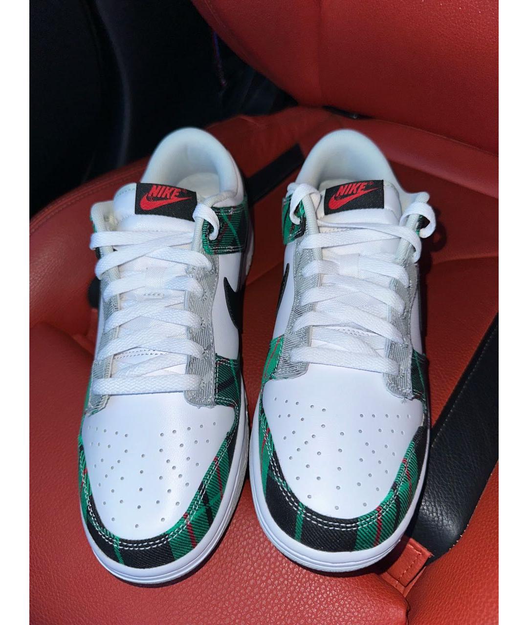 NIKE Белые кожаные низкие кроссовки / кеды, фото 3