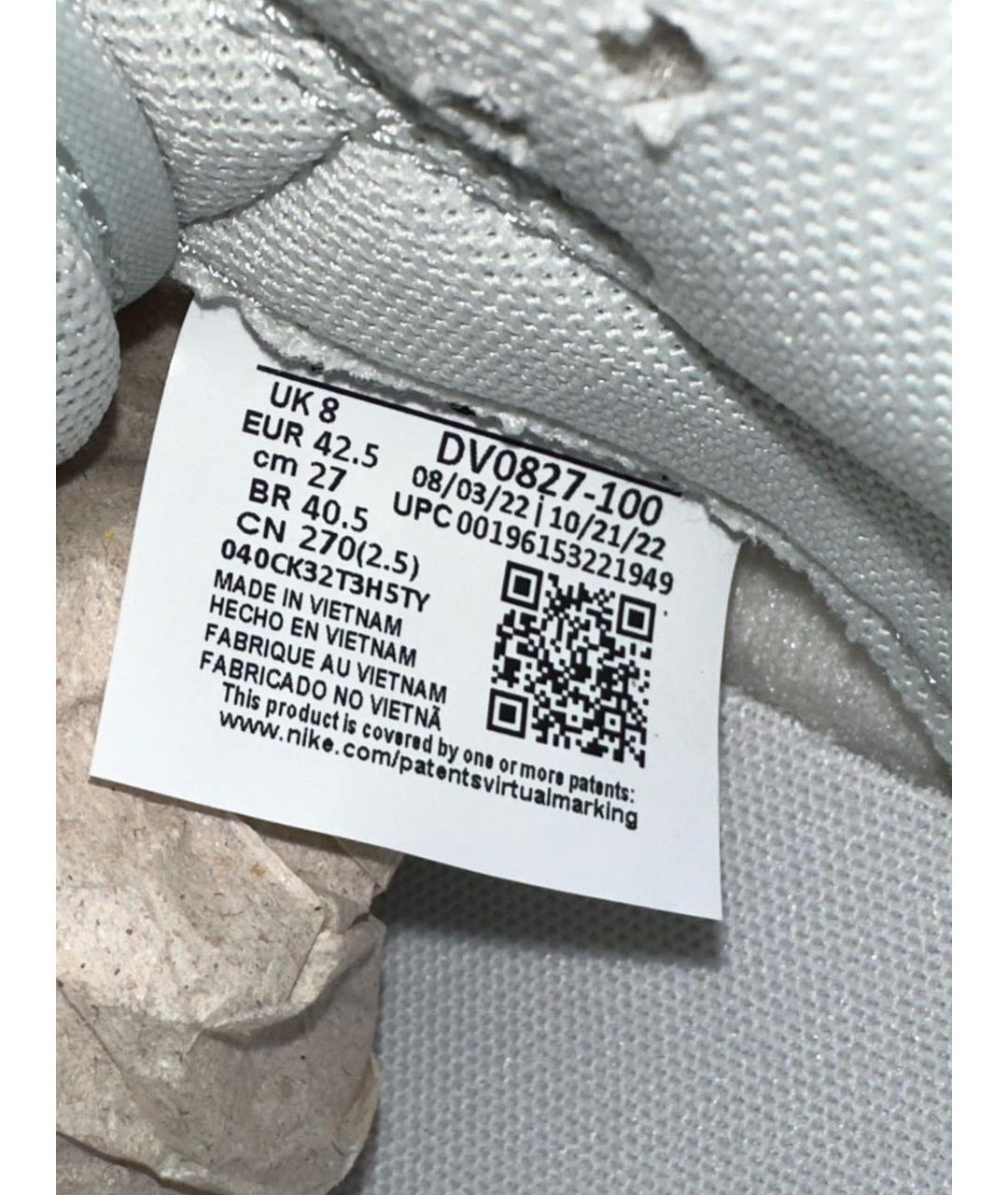 NIKE Белые кожаные низкие кроссовки / кеды, фото 8