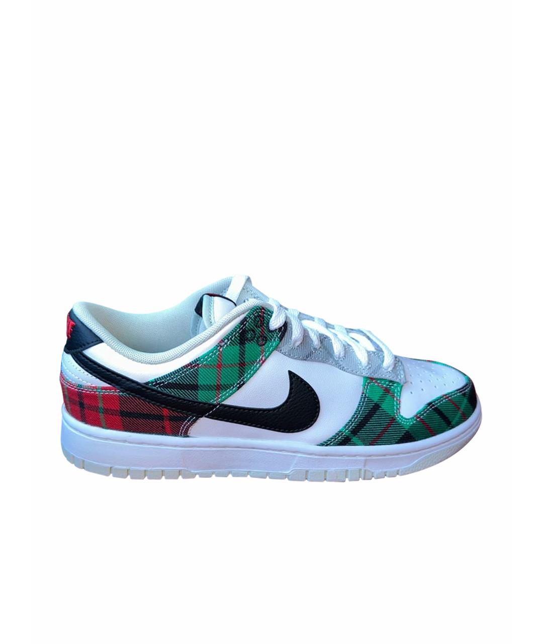 NIKE Белые кожаные низкие кроссовки / кеды, фото 1