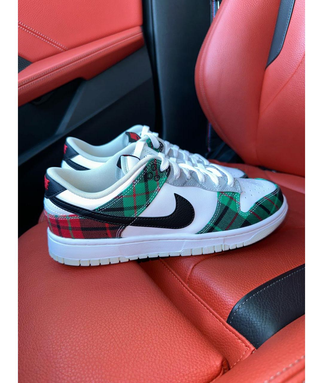 NIKE Белые кожаные низкие кроссовки / кеды, фото 9