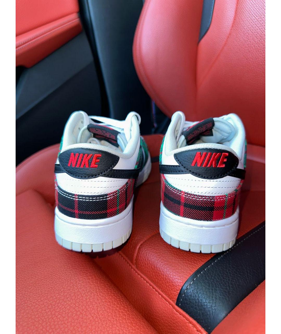 NIKE Белые кожаные низкие кроссовки / кеды, фото 4
