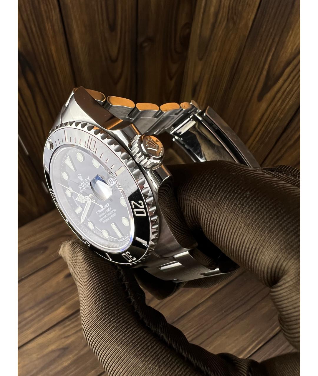 ROLEX Черные часы, фото 4
