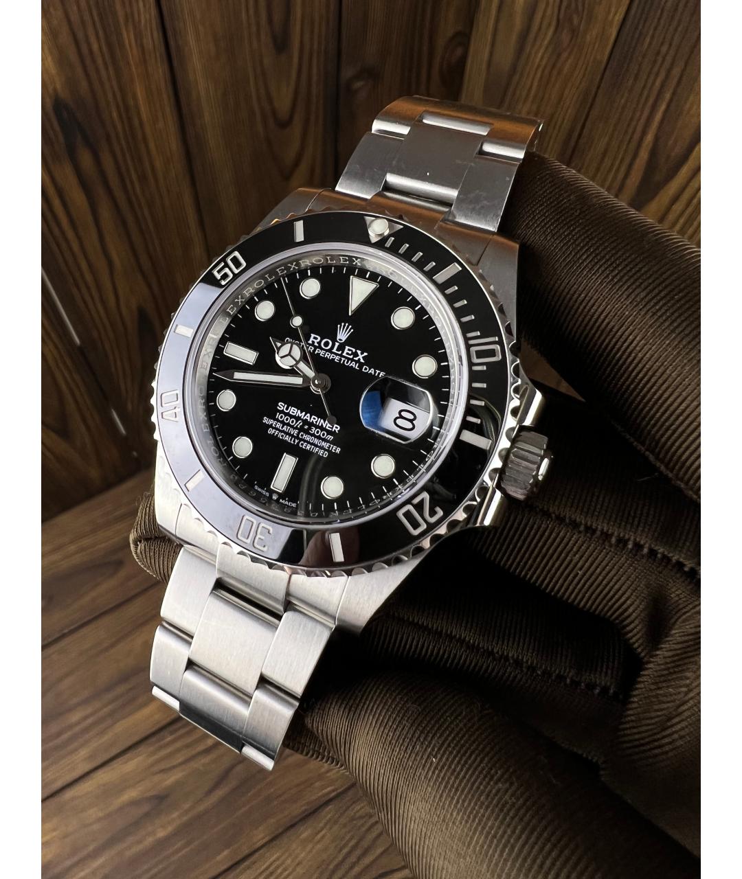 ROLEX Черные часы, фото 3