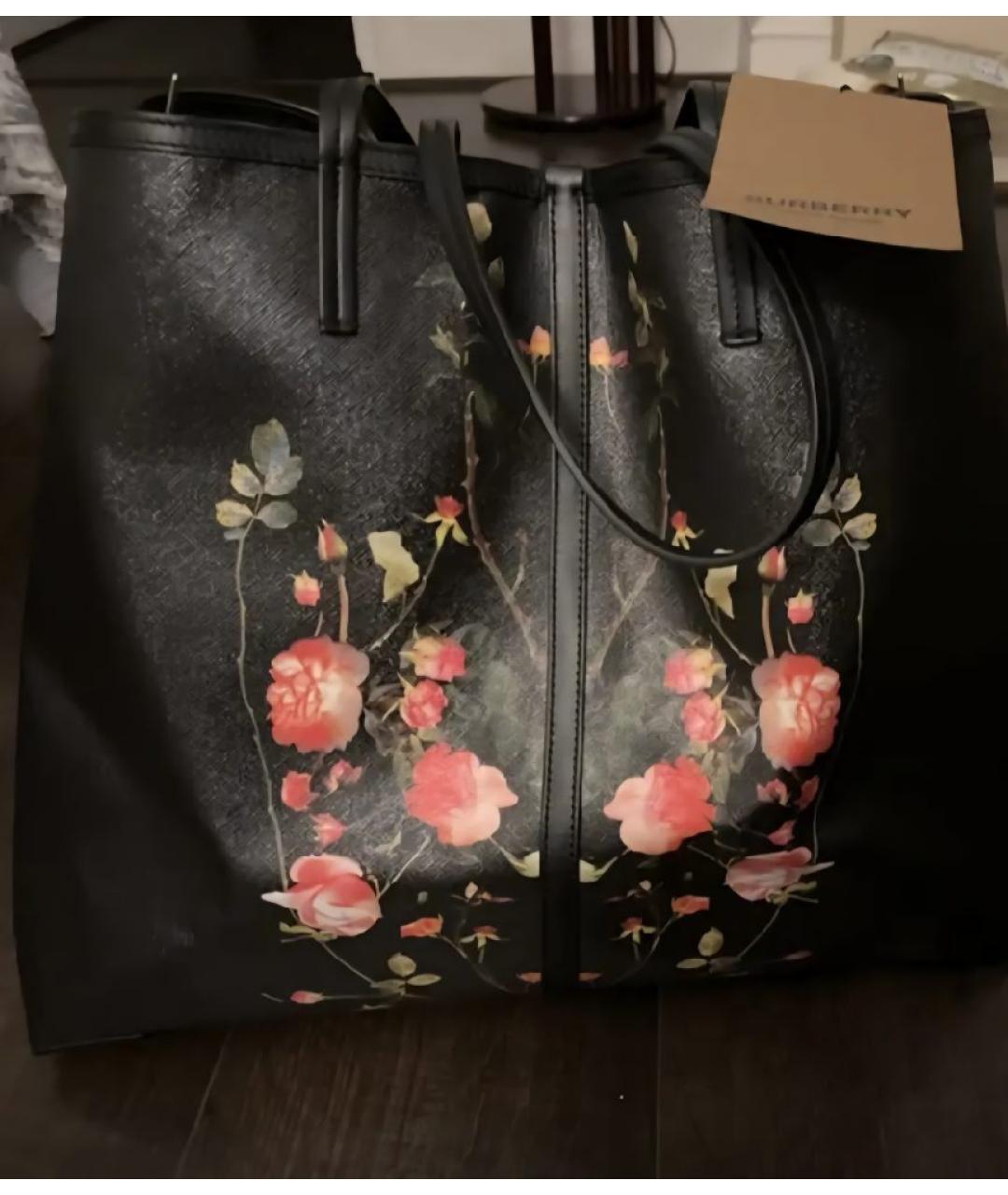 BURBERRY Черная сумка тоут, фото 9