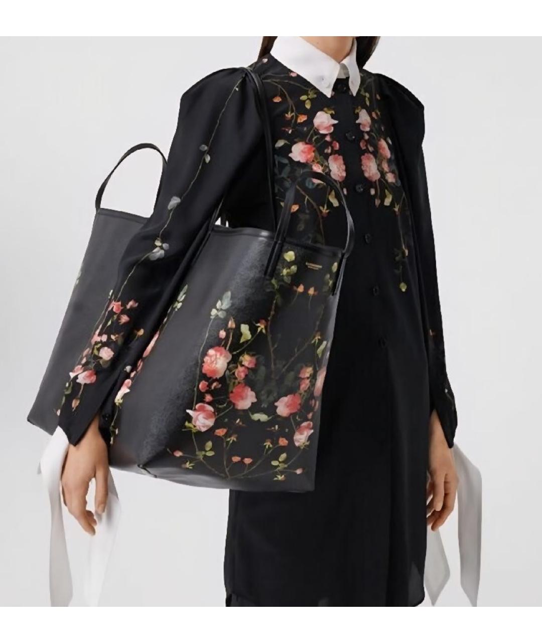 BURBERRY Черная сумка тоут, фото 6
