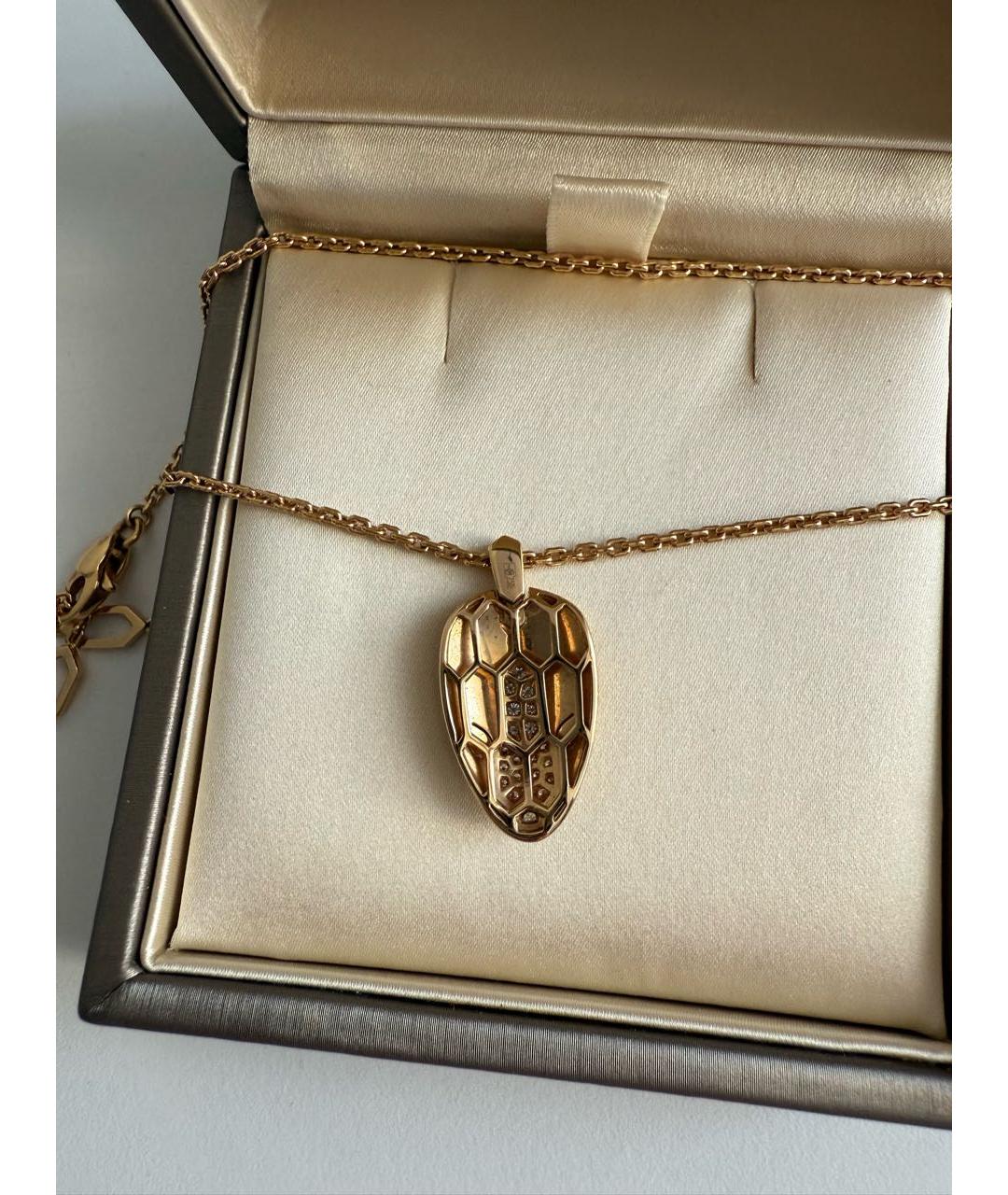 BVLGARI Золотая подвеска из розового золота, фото 4