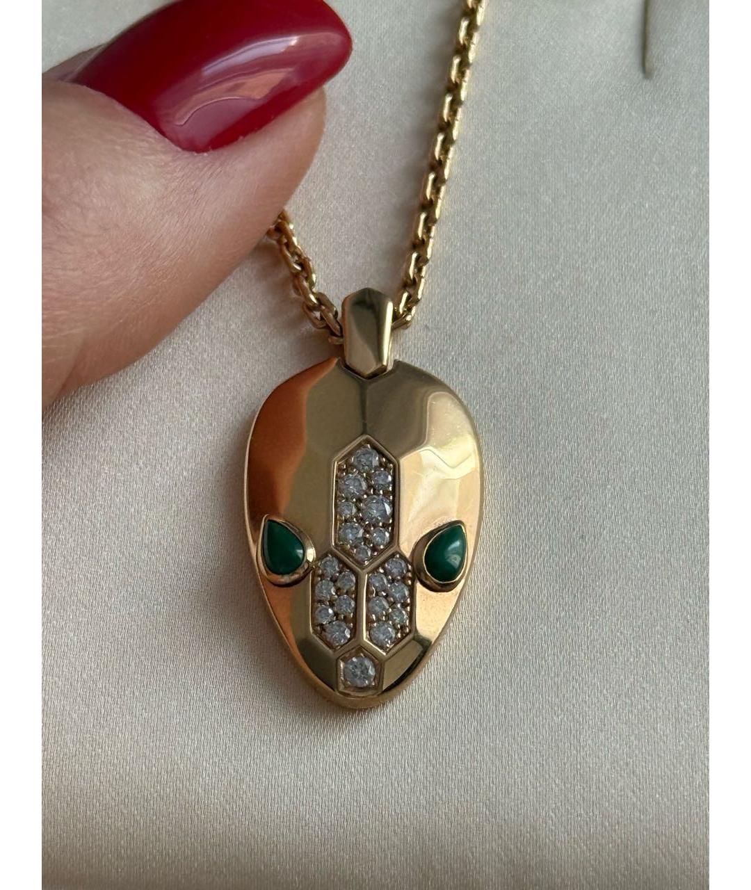 BVLGARI Золотая подвеска из розового золота, фото 6