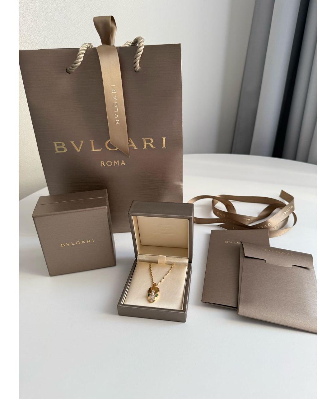 BVLGARI Золотая подвеска из розового золота, фото 2