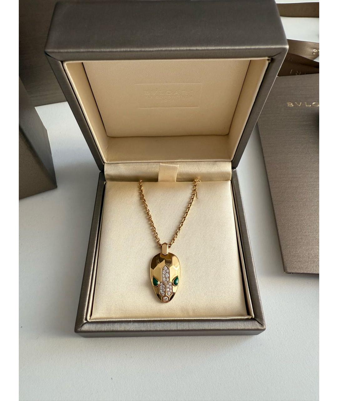 BVLGARI Золотая подвеска из розового золота, фото 3