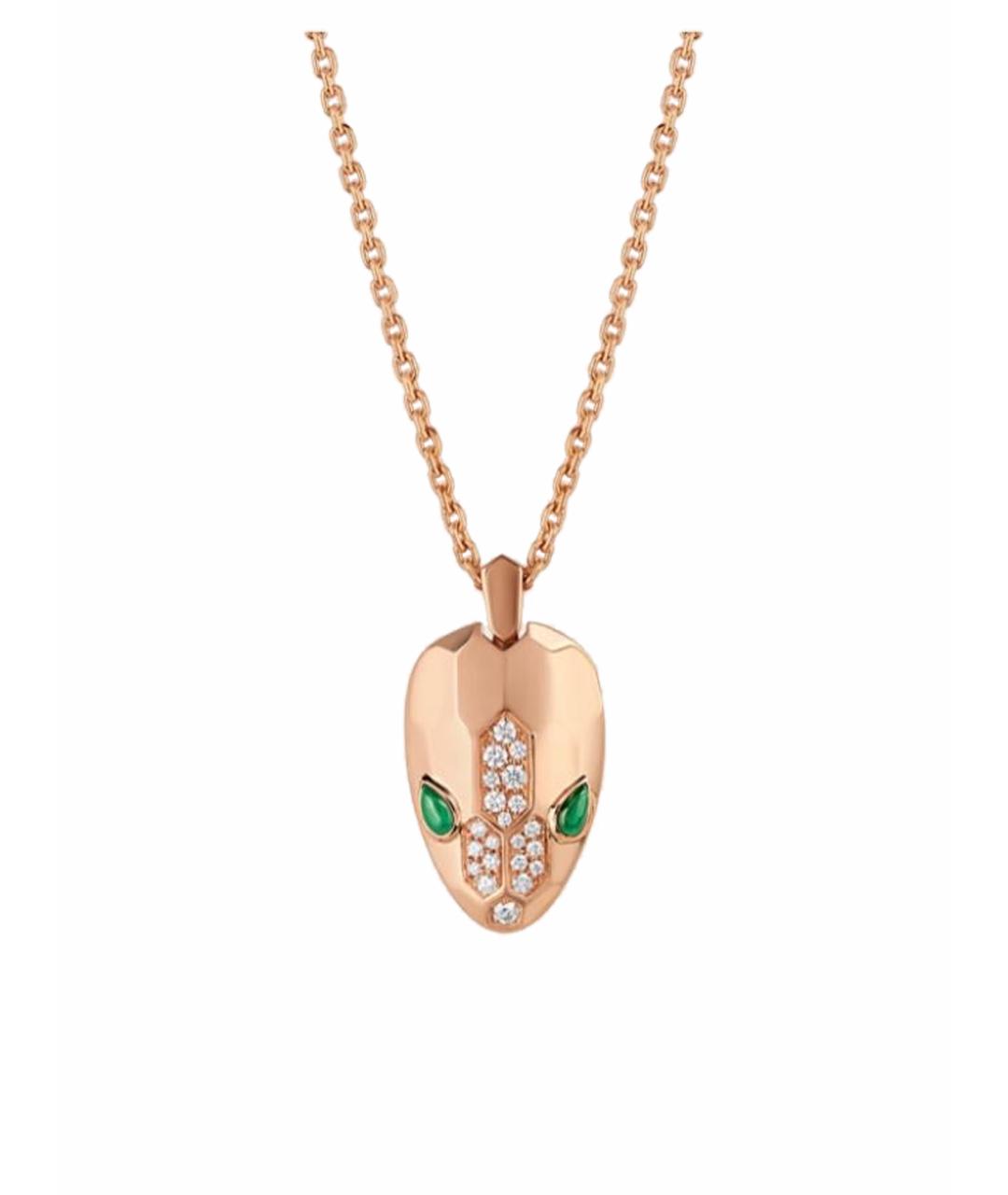 BVLGARI Золотая подвеска из розового золота, фото 1