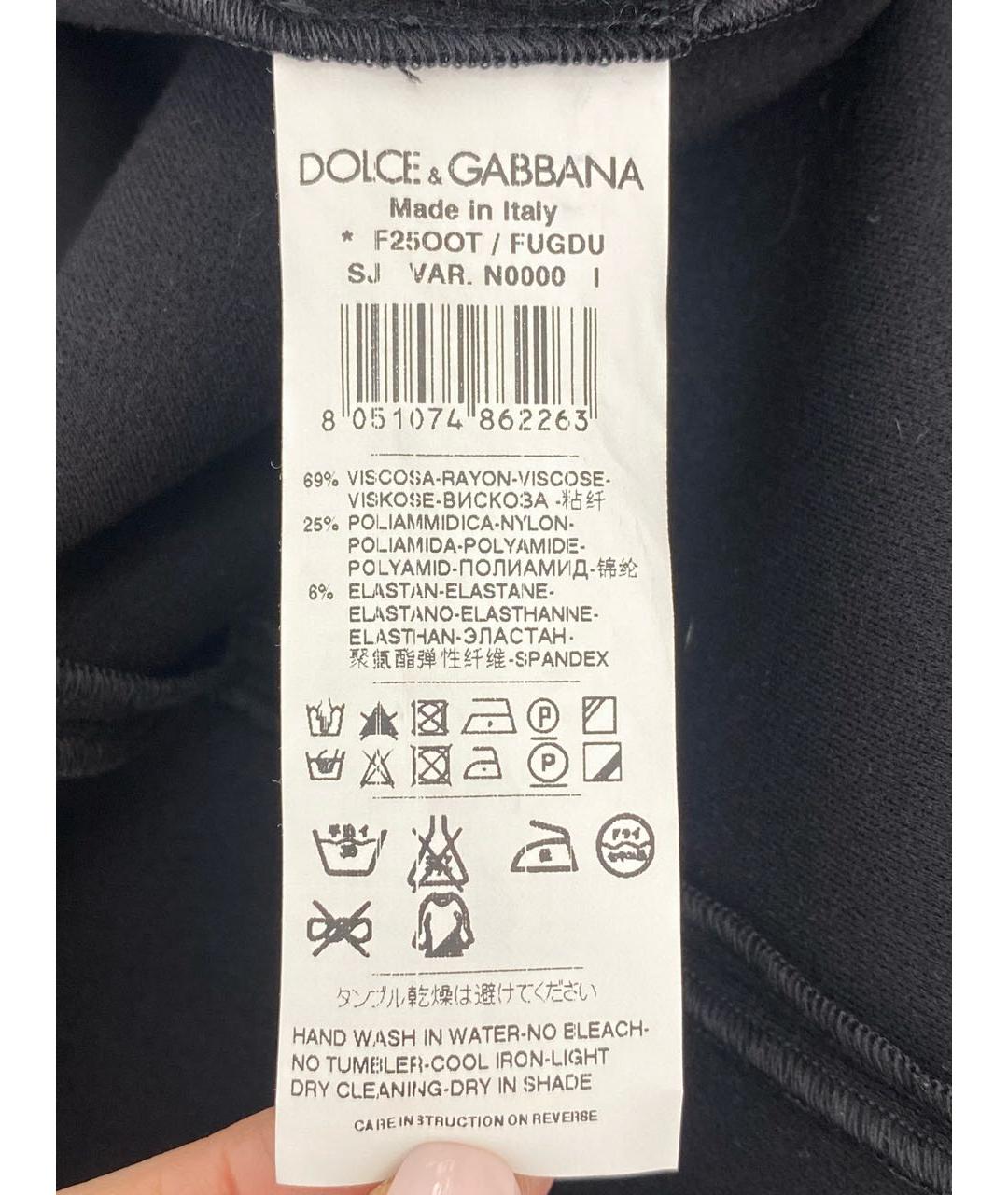 DOLCE&GABBANA Черный вискозный жакет/пиджак, фото 5