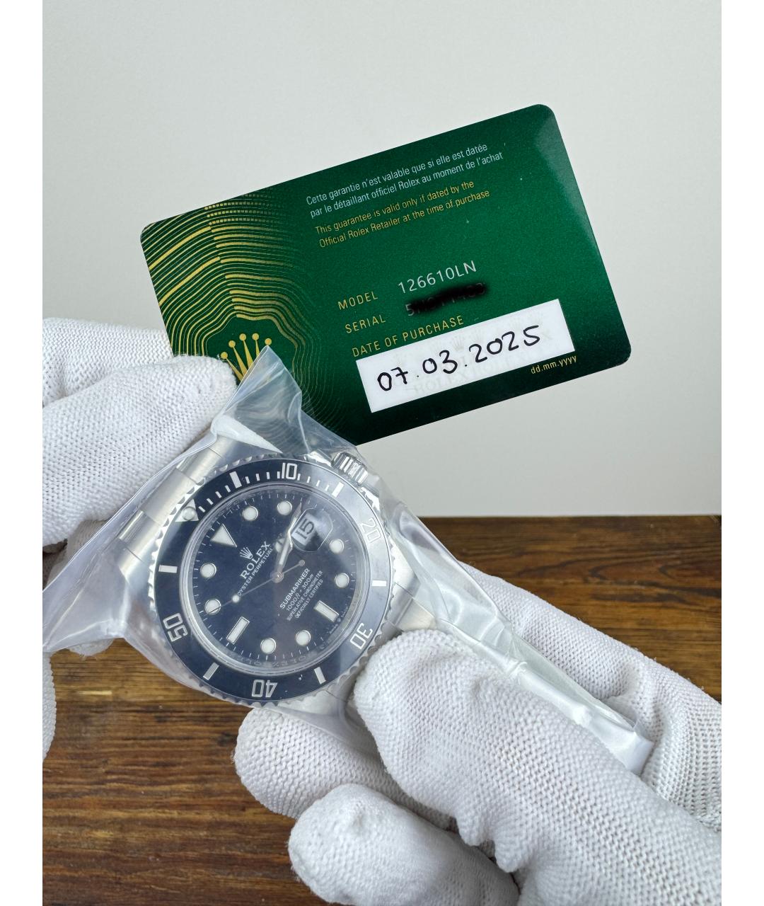 ROLEX Черные часы, фото 5