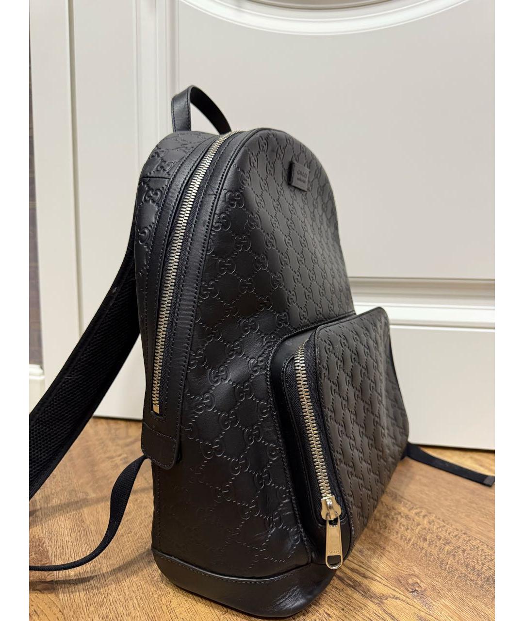 GUCCI Черный кожаный портфель, фото 2