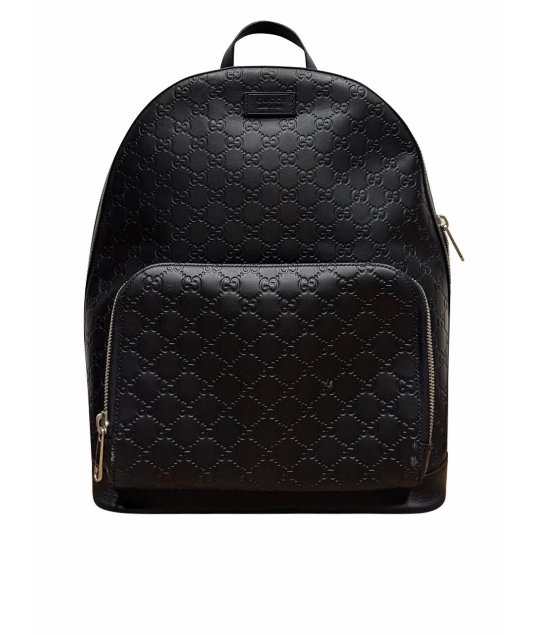 GUCCI Черный кожаный портфель, фото 1
